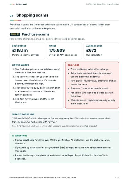 An inside page from Scam-Proof Money Pack
